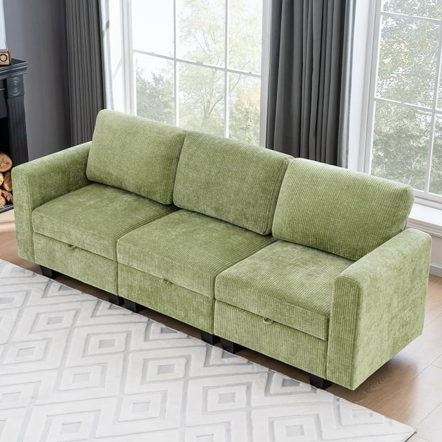 July’s Song Convertible Modular Sectional Sofa, Modern Couch with