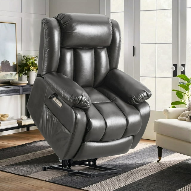 Julys Song Power Lift Recliner Chair Lay Flat Assist Electric Lift For Elderly With Massage 9471