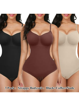  Women Waist Trainer Shapewear Thong Bodysuit, Brown Thong Body  Shaper Backless Body Shaper for Women Under Dress (Color : Brown 2, Size :  XX-Large) : Clothing, Shoes & Jewelry