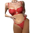 thumbnail image 1 of Julycc Sexy Lingerie Women Babydoll Underwear Sleepwear Lace Bra Panties, 1 of 2