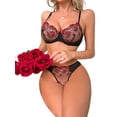 thumbnail image 1 of Julycc Sexy Lingerie Women Babydoll Underwear Sleepwear Lace Bra Panties, 1 of 3
