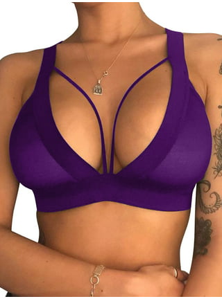 2023 Summer Savings! Bras for Womens,loopsun Woman's Fashion Plus Size Wire  Free Comfortable Push Up Hollow Out Bra Underwear 