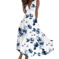 thumbnail image 1 of Julycc Women Summer Boho Long Maxi Dress Party Beach Floral Sundress, 1 of 2