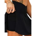 thumbnail image 1 of Julycc Womens Tennis Skirt Culotte Flared Hot Pants High Waist Yoga Mini Shorts, 1 of 4