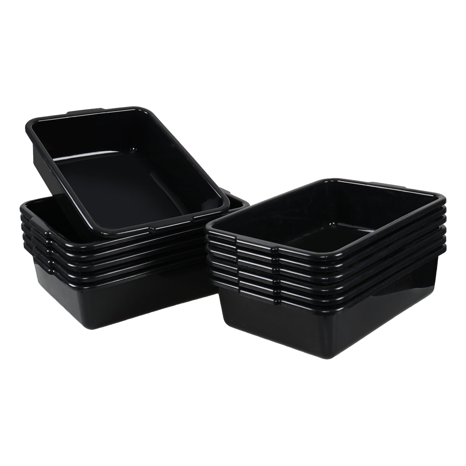 Julyeen 13 L Plastic Commercial Bus Box, 12-Pack Restaurant Bus Tubs ...