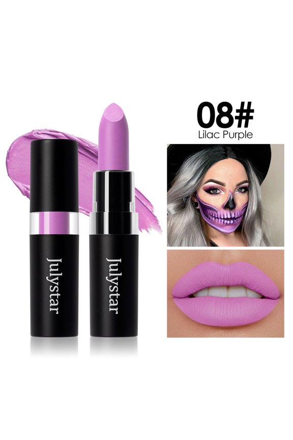 12-color matte lipstick and face paint stick, waterproof for lips and face painting, suitable for Halloween, cosplay, and sports face painting