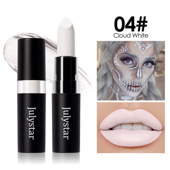 Julystar 12-color matte lipstick and face paint stick, waterproof for lips and face painting, suitable for Halloween, cosplay, and sports face painting