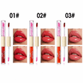 thumbnail image 1 of Julystar 3 Colors Dual Ended Lip Gloss Set, 2-in-1 Tinted Lip Tint + Shimmer Glitter Lip Gloss, Long Lasting Non-Sticky Plumping Lip Makeup Kit for Women, 1 of 12