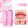 thumbnail image 1 of Julystar Cute Guitar Shiny Lip Gloss with Random Shell Keychain, Fruity Scent Hydrating Mirror Shine Lip Balm, Long Wear Moisturizing Gloss for Daily Date Party Makeup, 1 of 12