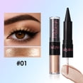 thumbnail image 1 of Julystar Dual Ended Liquid Eyeshadow & Eyeliner, Shimmer Metallic Glitter Eye Makeup, Long Lasting Non-Crease Multifunctional Liquid Eye Shadow for Daily & Party, 1 of 11