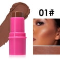 thumbnail image 1 of Julystar Face Beauty Stick Shade 01 Contouring Blush Highlight 3-in-1 Cream Makeup Stick Long Wear Buildable Color for Cheeks Lips Eyes, 6g, 1 of 12