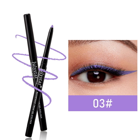 Julystar Fengcai Colored Eyeliner Gel Set, soft and smooth, waterproof and long-lasting, suitable for everyday use and convenient for travel