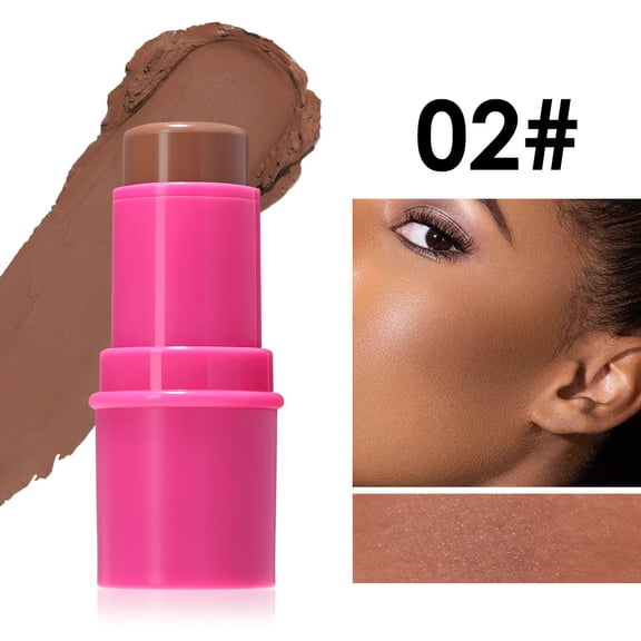 Julystar Sculpt & Glow Face Stick, Smooth Blendable Non-Cakey Cream Contour Blush Highlighter, Long Wear Natural Radiant Complexion