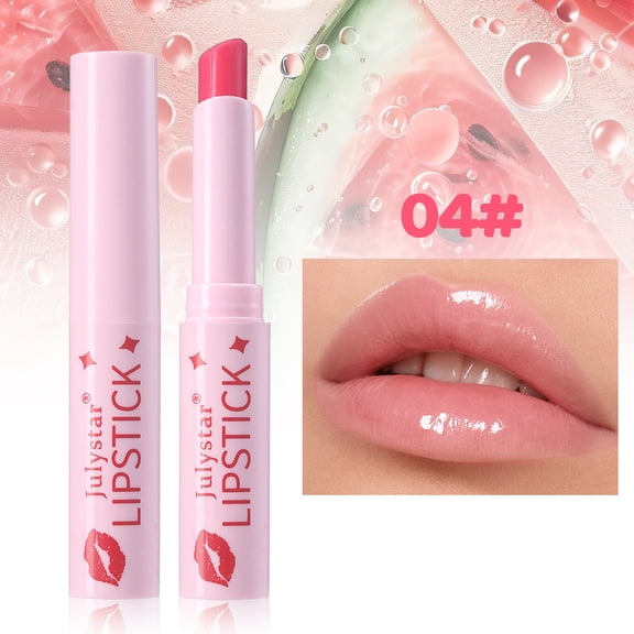 Julystar Temperature Color Changing Lip Balm, 8 Fruit Scent Hydrating Lipstick, Glossy Moisturizing PH Color Shift Lip Tint, Natural Fresh Daily Lip Makeup for All Skin Types