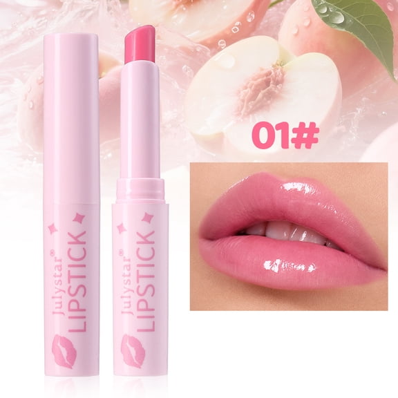 Julystar Temperature Color Changing Lip Balm, 8 Fruit Scent Hydrating Lipstick, Glossy Moisturizing PH Color Shift Lip Tint, Natural Fresh Daily Lip Makeup for All Skin Types