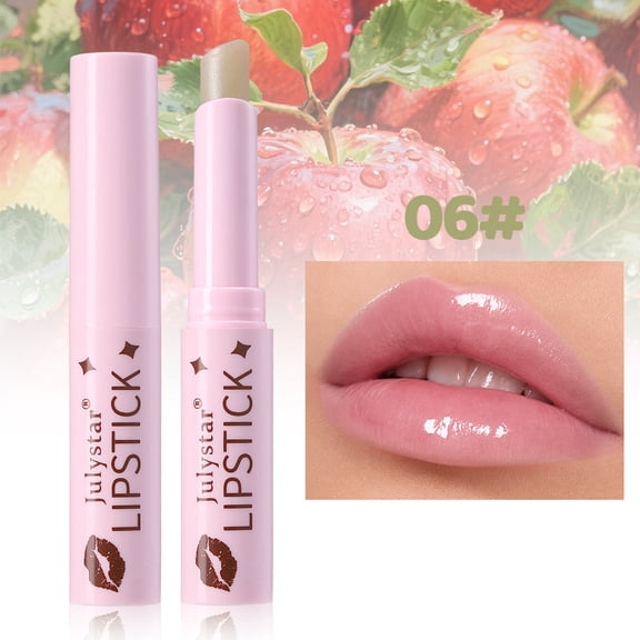 Julystar Temperature Color Changing Lip Balm, 8 Fruit Scent Hydrating Lipstick, Glossy Moisturizing PH Color Shift Lip Tint, Natural Fresh Daily Lip Makeup for All Skin Types