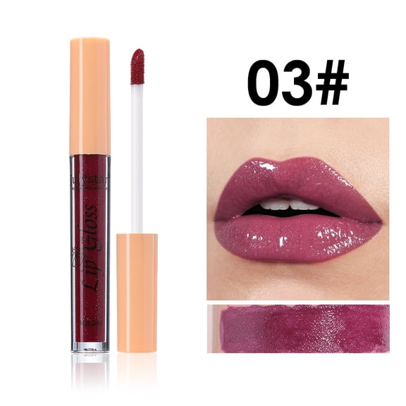 Julystar multi-colored glitter shiny lip gloss, lightweight and non-sticky, moisturizing with high-gloss mirror-like shine, perfect for daily outings, dates, and parties.