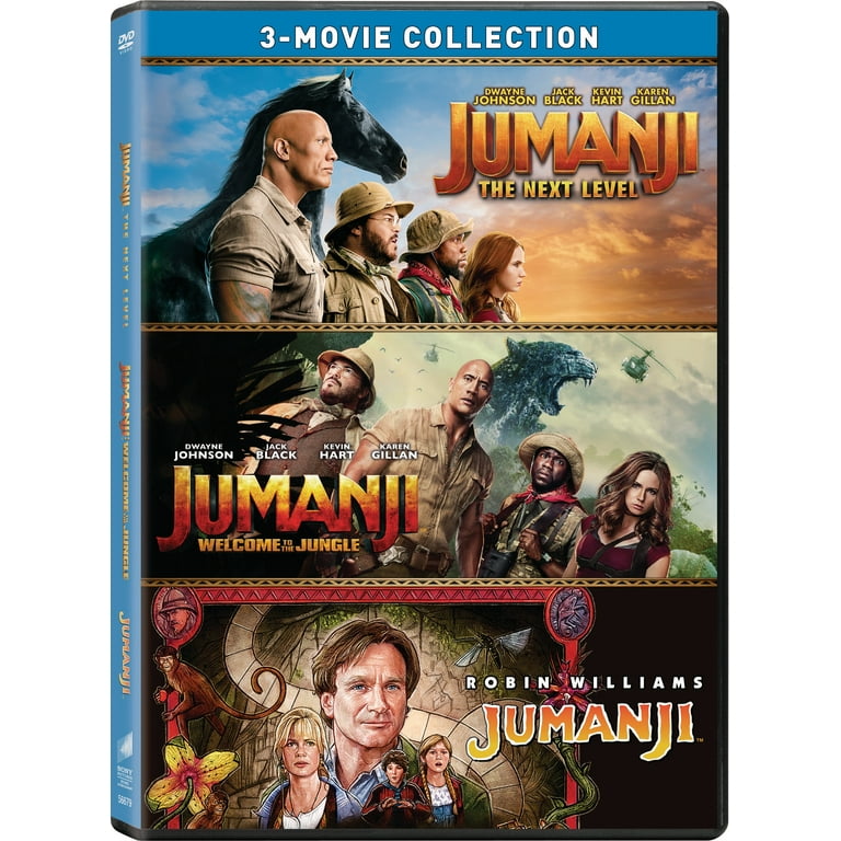 Jumanji: 3-Movie Collection: Jumanji / Jumanji: Welcome to the Jungle / Jumanji: The Next Level (DVD + Digital) 