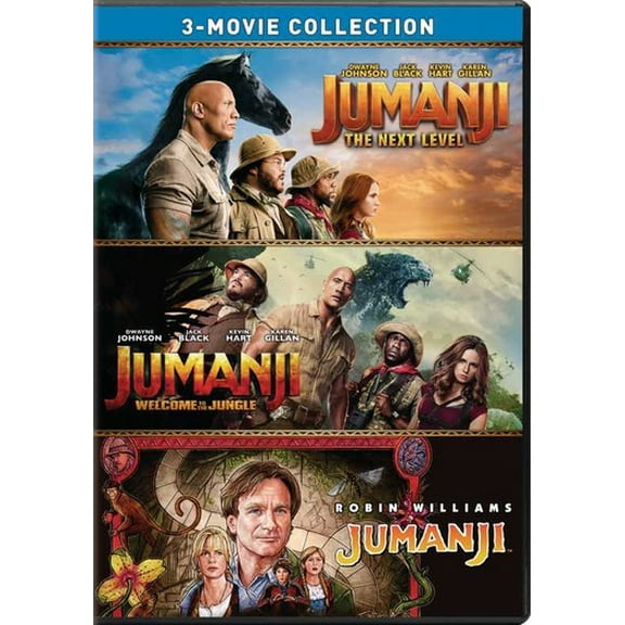 Pre-Owned Jumanji / Jumanji: Welcome To The Jungle / Jumanji: The Next Level (Dvd) (Good)