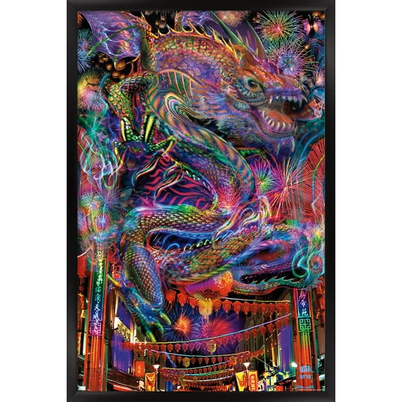 Jumbie - Dragon Wall Poster, 22.375" x 34" Framed