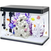 JumblPets Premium Fish Aquarium Kit, Complete Glass Fish Tank Kit w/LED Lighting & More (21 Gallon)