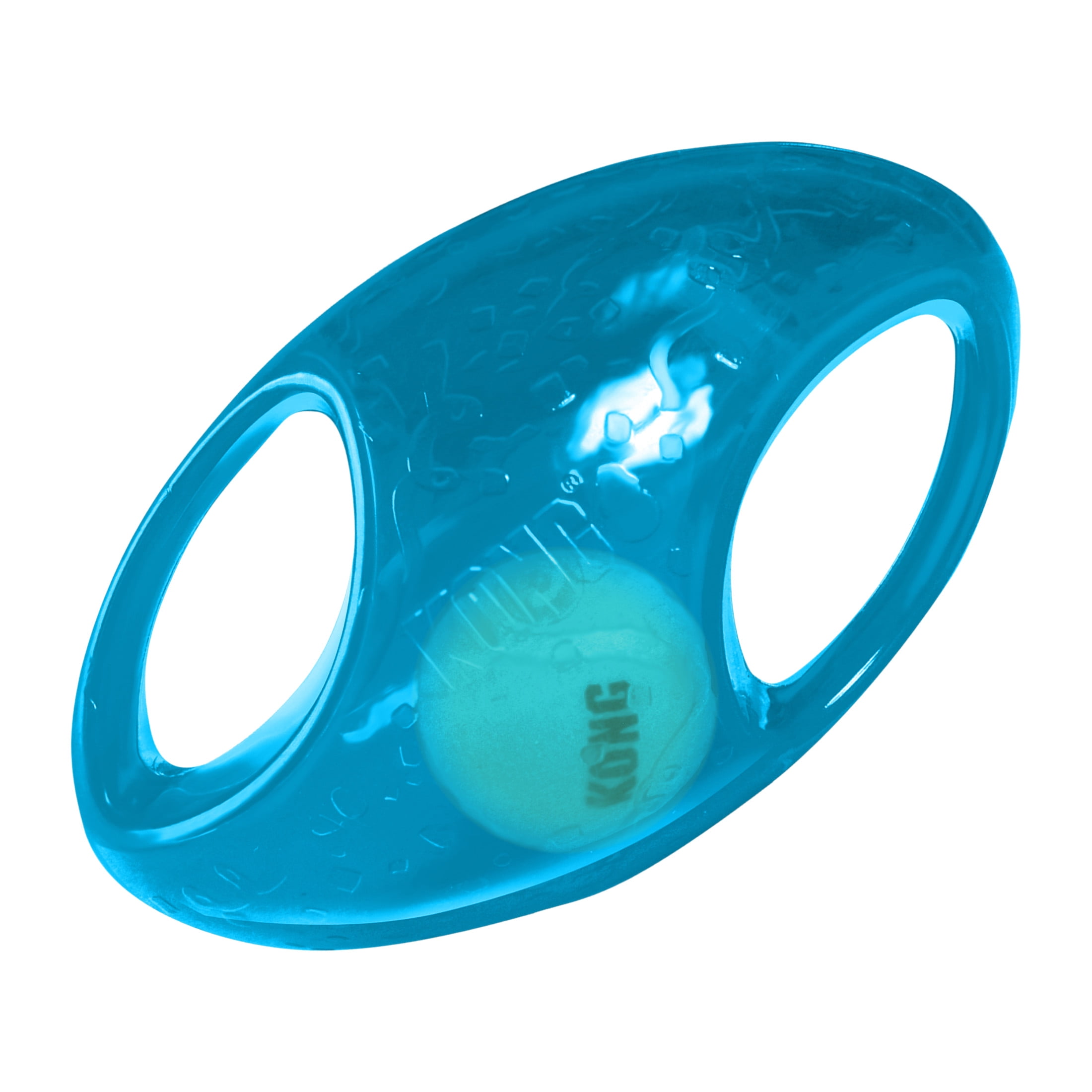 KONG Jumbler™ 2-in-1 Football Squeaker Dog Toy, Large/Extra Large, Blue