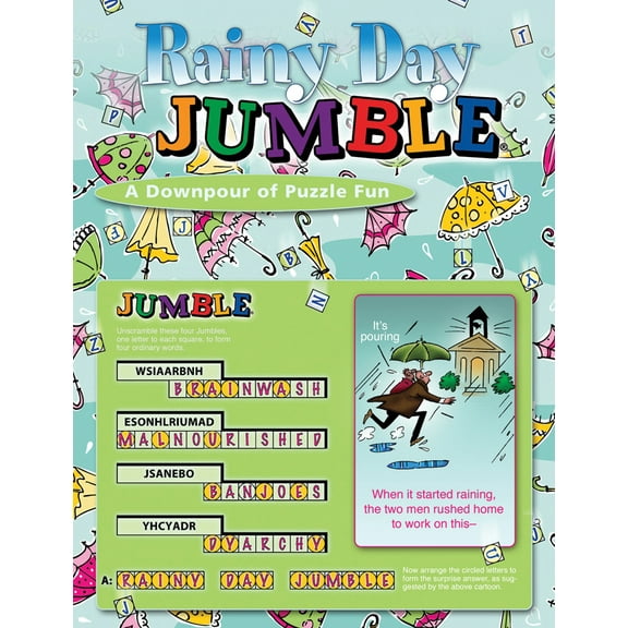 JumblesĀ®: Rainy Day JumbleĀ® : A Downpour of Puzzle Fun (Paperback)