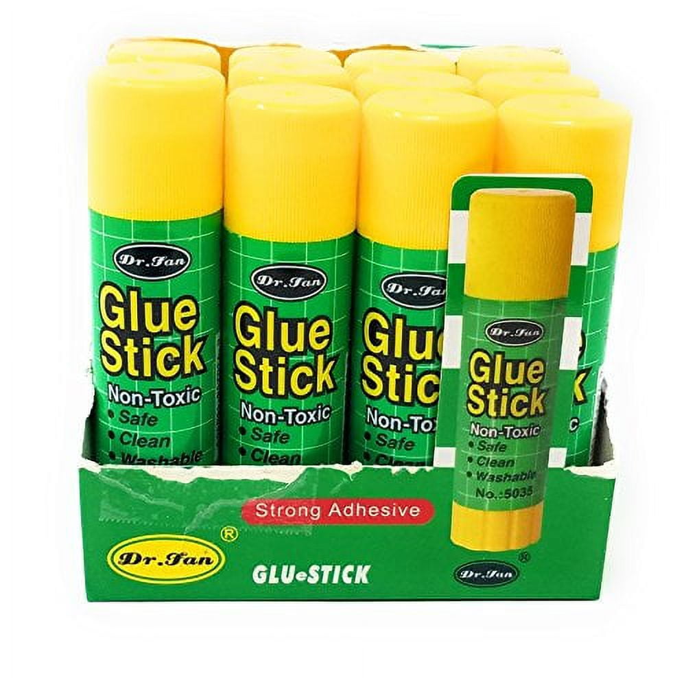 Jumbo 1.25 oz Washable Glue Stick- (12 Pack) 