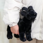 Jumbo 11.8 Inch Soft Plush Sheep Stuffed Animal, Huggable Cotton Comfort Toy, Goodnight Sleeping DollBlack