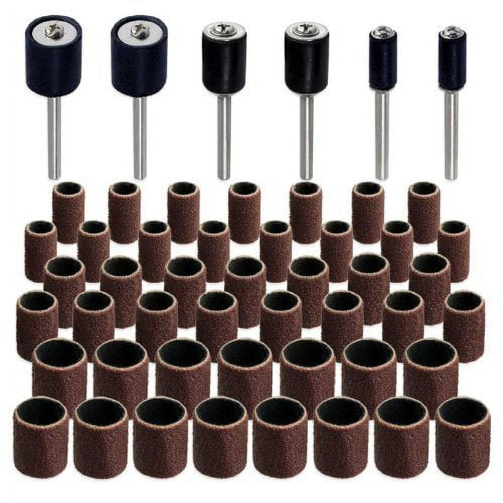Jumbo 51pc Drum Sanding Kit Fits Dremel Includes Rubber Drum Mandrels 1/2, 3/8 & 1/4