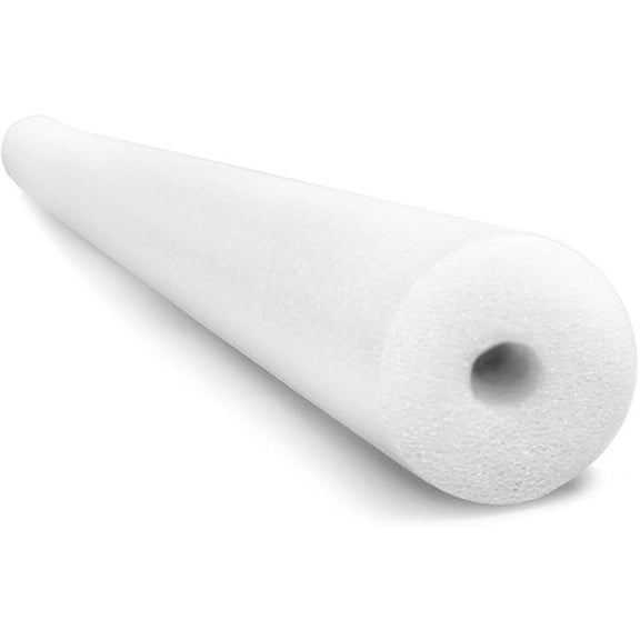 Jumbo 55 Inch x 3.5 Inch Jumbo Pool Noodle Foam Multi-Purpose White