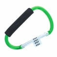 thumbnail image 1 of ASR Outdoor 7 Inch Jumbo Aluminum Carabiner Hiking Cushion Grip - Green, 1 of 6