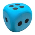 thumbnail image 1 of Jumbo 6 Sided Game Dice Individually Wrapped Oversized Party Favor for Events 3in Blue, 1 of 7
