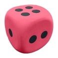 thumbnail image 1 of Jumbo 6 Sided Game Dice Individually Wrapped Oversized Party Favor for Events 3in Red, 1 of 7