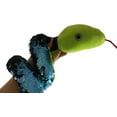 thumbnail image 1 of Jumbo 64" Plush Snake with Mermaid 2-Color Reversible Sequin Scales - Stuffed Sensory Fidget Toy, 1 of 5