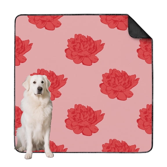 Jumbo 72x72 Inch Washable Puppy Pads Reusable, Highly Absorbent Dog Wee Pads with Flower Pattern, Multi-Layer Construction for Maximum Absorption