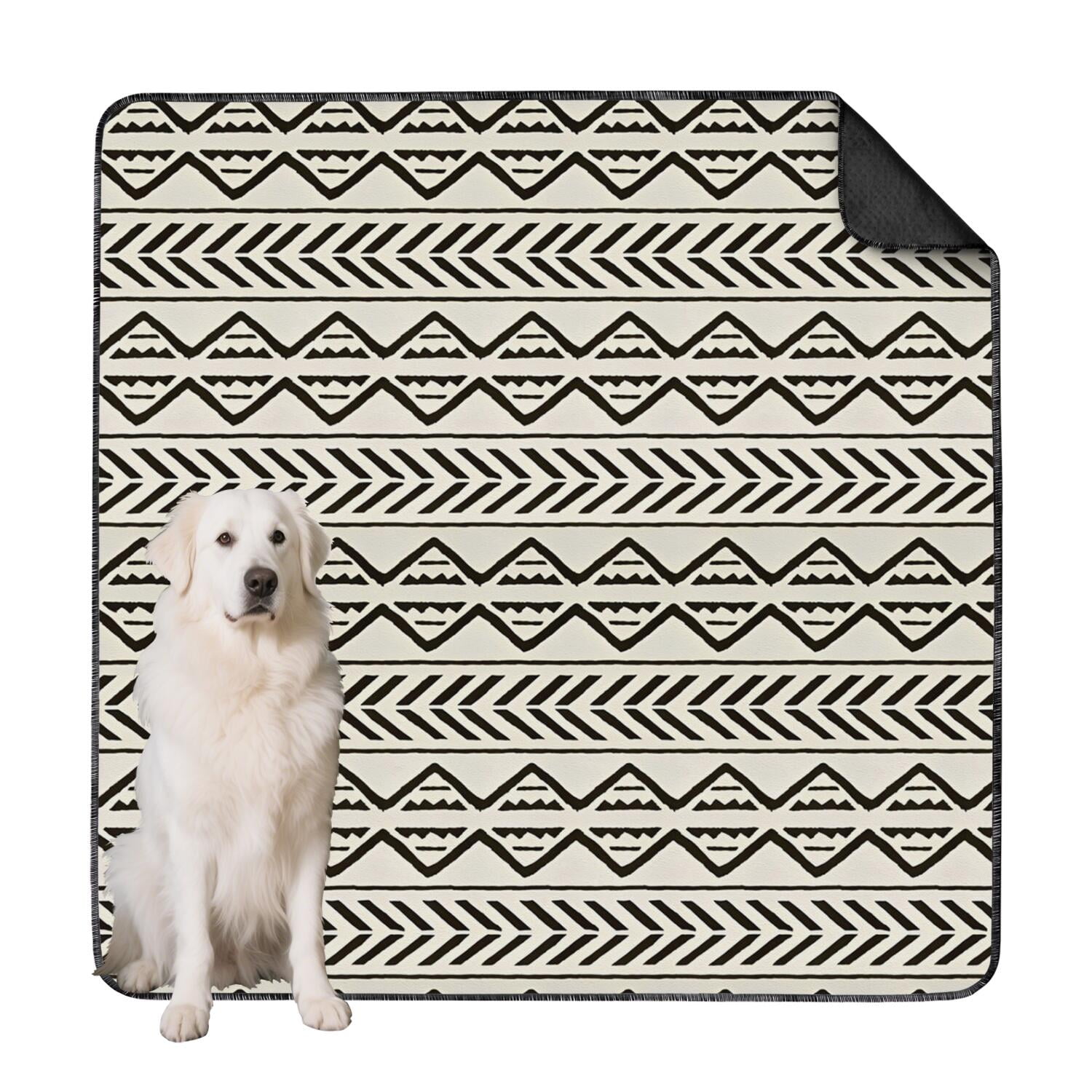 Photo inspiration: Picture Idea: Jumbo 72X72 Washable Dog Mat With Slip Resistant Bottom Bohemian