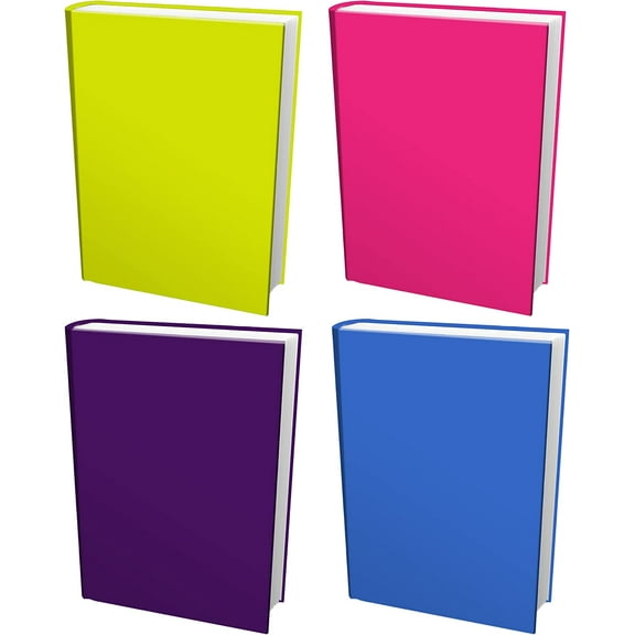 Jumbo, 9x11" Stretchable Nylon Book Cover 4 Pack (Plain)
