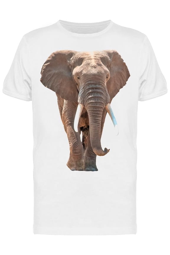 Jumbo African Elephant  T-Shirt Men -Image by Shutterstock, Male Large