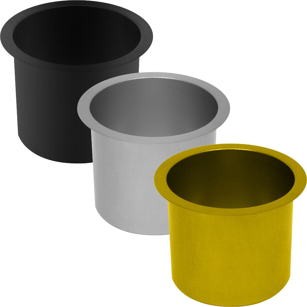 Jumbo Aluminum BLACK Poker Table Cup Holder