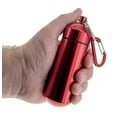 thumbnail image 1 of Jumbo Aluminum Waterproof Storage Capsule with Carabiner, 1 of 3