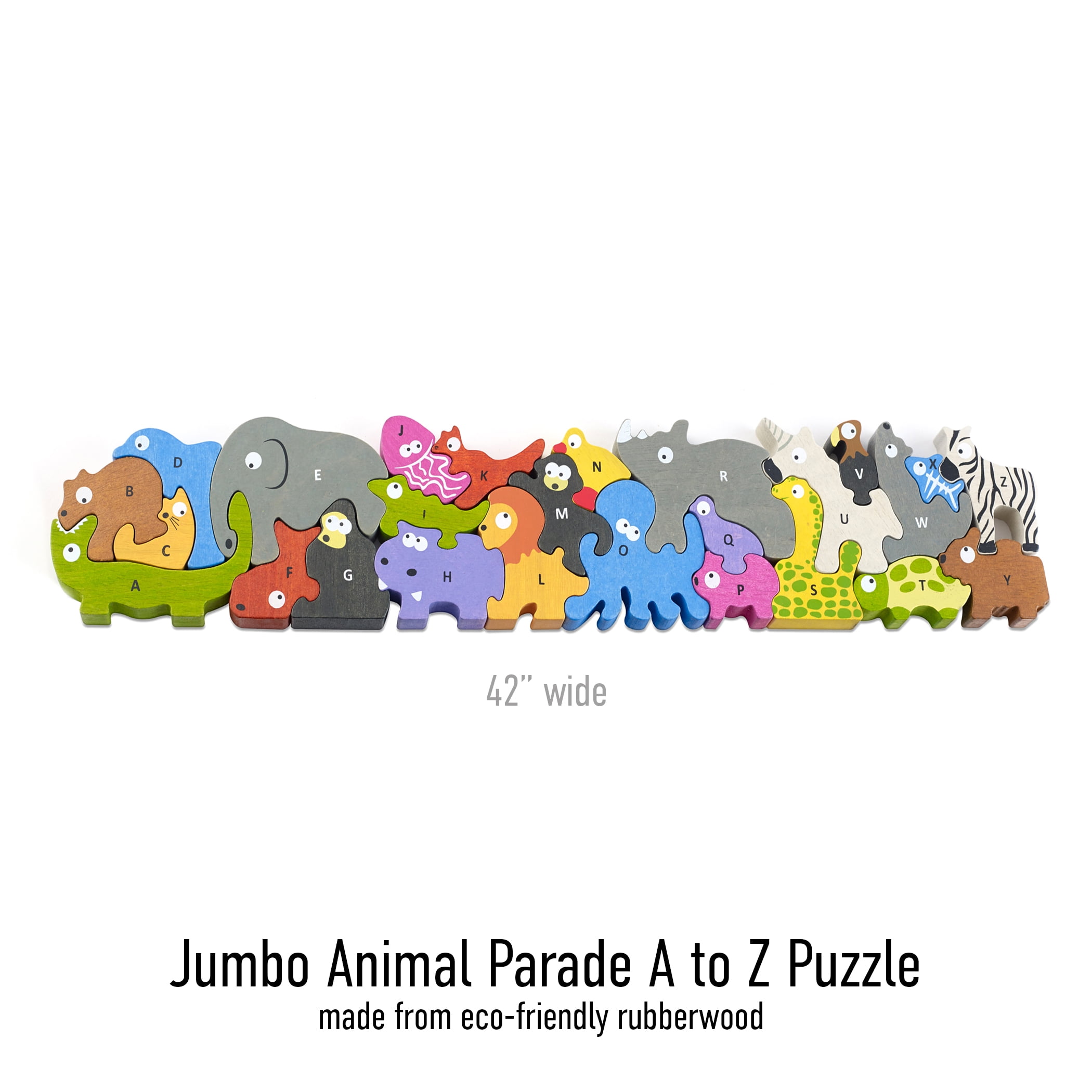 昌国　セット Jumbo Animal Parade A to Z Puzzle & Playset - Walmart.com