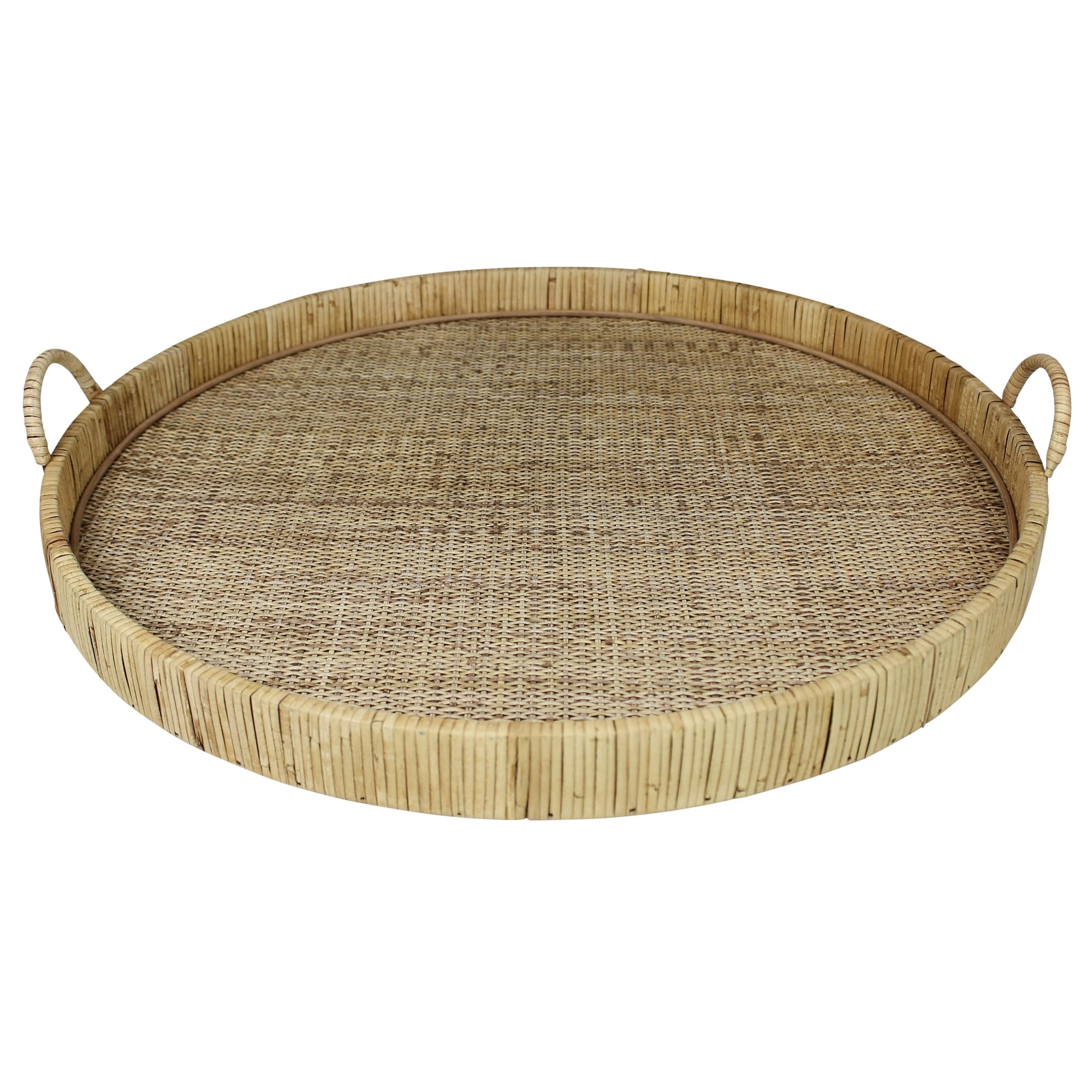 Jumbo Bamboo Round Tray - Walmart.com