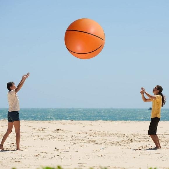 Jumbo Basketball Inflatable Ball 31 Inch Giant Bounce Ball for Outdoor Fun Perfect for Parties, Events, and Play