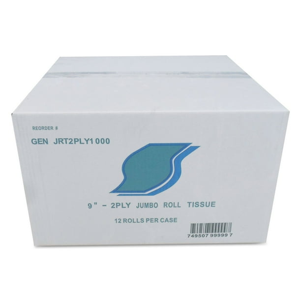 Jumbo Bath Tissue, Septic Safe, 2-Ply, White, 3.5 Jumbo Bath Tissue, Septic Safe, 2-Ply, White, 3.5