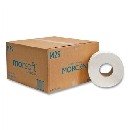 Jumbo Bath Tissue, Septic Safe, 2-Ply, White, 700 Ft, 12 Rolls/carton | Bundle of 2 Cartons