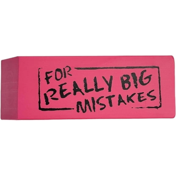 Jumbo Big Mistake Wedge Eraser, One Per Order