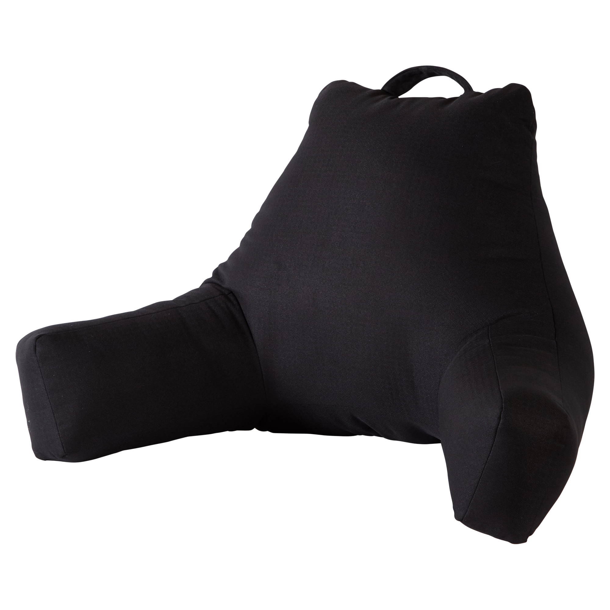 Jumbo Black Polyester Bed Rest Pillow