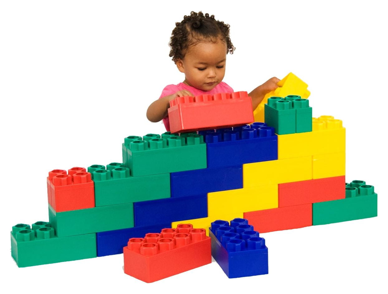 Jumbo Blocks Beginner Set 24 pc Box Walmart com