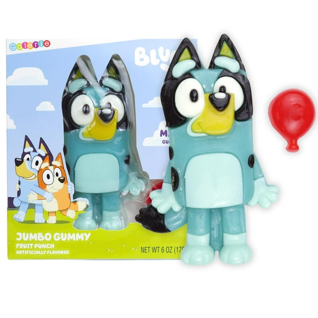 Jumbo Bluey Gummy, Fruit Punch Flavored Chewy Candy, Perfect Easter